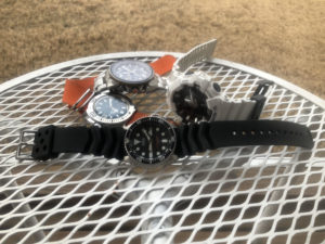 A small pile of watches.